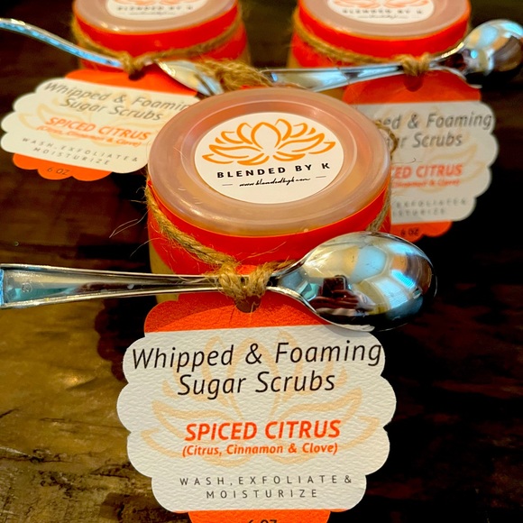 **SALE PRICE** Spiced Citrus Whipped & Foaming Sugar Scrubs - Picture 4 of 9